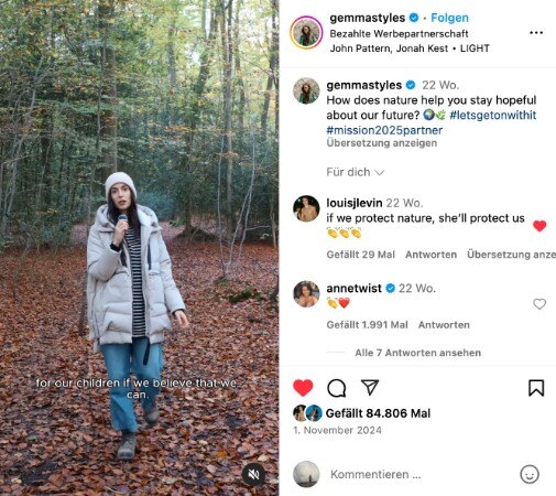 Sneaking climate into content: Gemma Styles (10,2M followers on IG) on the impacts of climate change on mental health. With Conspirators.co